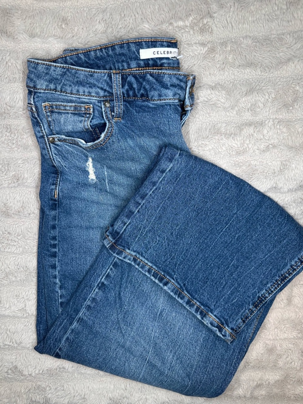 Blue Mid-Rise Women's Jeans